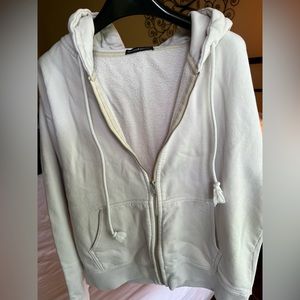 Brandy Melville John Galt Beige Christy zip up
